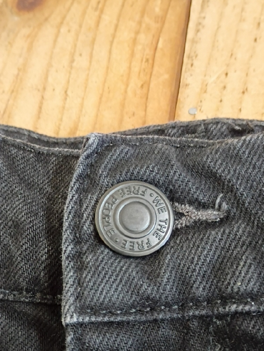 We The Free Black Benji Relaxed Wide Leg Jeans Size 29 - Picture 6 of 12